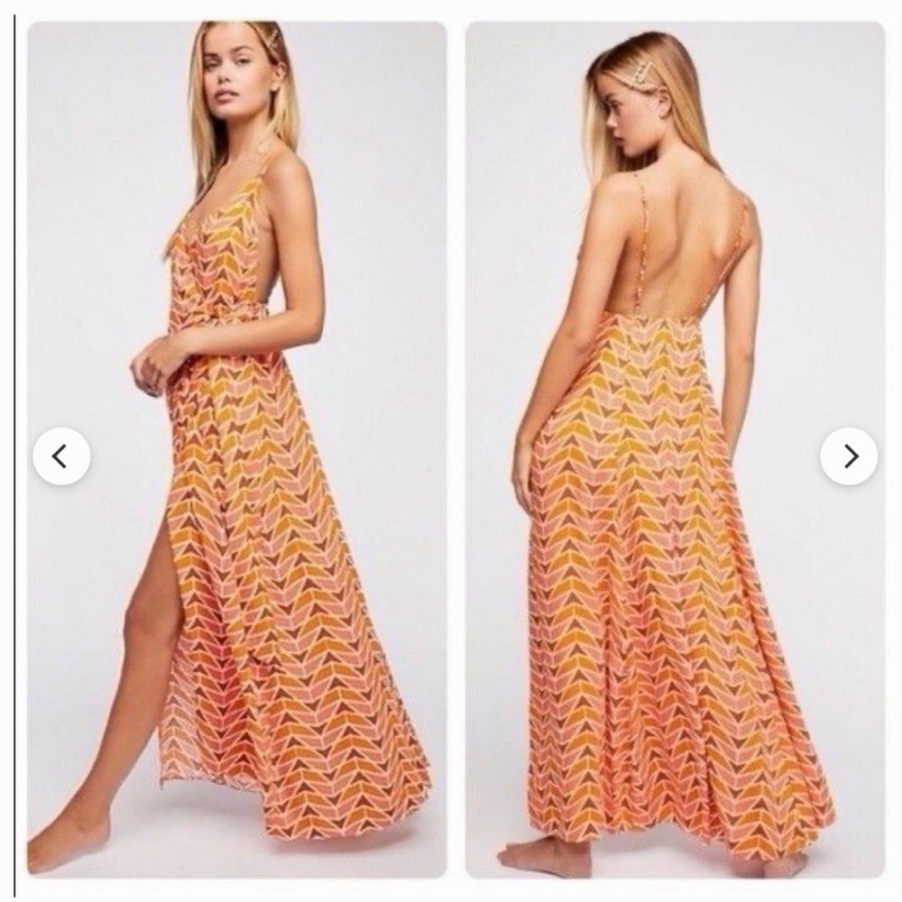 • Free People • Women’s Siren Wrap Maxi Dress Size Large